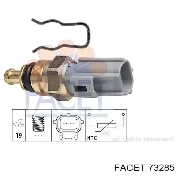 Czujnik temperatury płynu chłodzącego Facet 73285 cena, od 7,84 USD