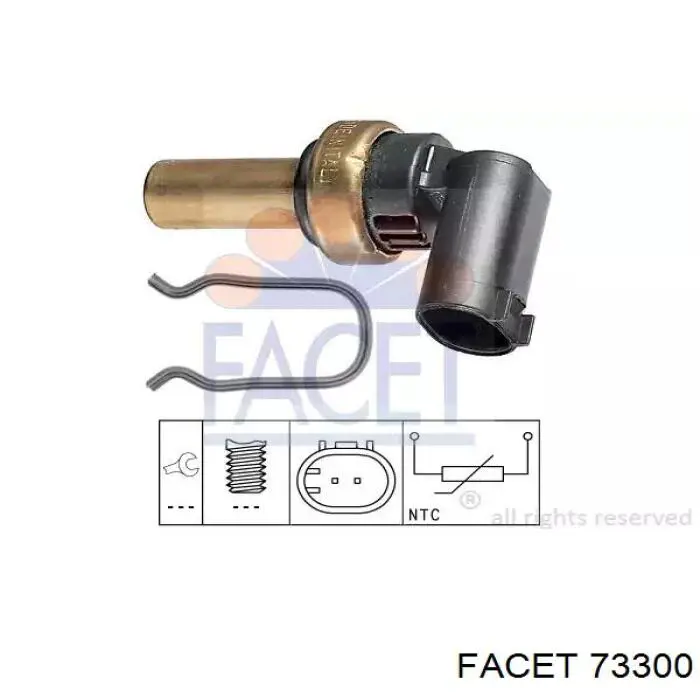 Czujnik temperatury płynu chłodzącego Facet 73300 cena, od 8,04 USD