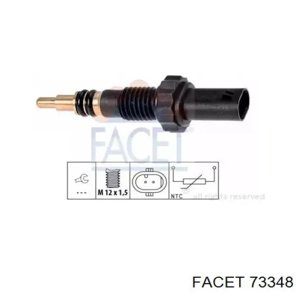 Czujnik temperatury płynu chłodzącego Facet 73348 cena, od 11,41 USD