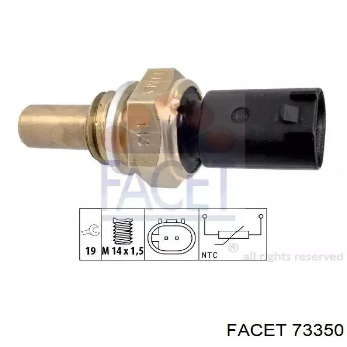 Czujnik temperatury paliwa Facet 73350 cena, od 8,51 USD