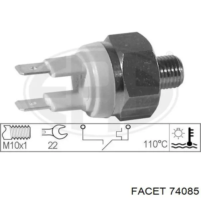 Czujnik temperatury płynu chłodzącego Facet 74085 cena, od 15,25 USD