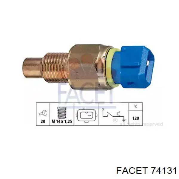 Czujnik temperatury płynu chłodzącego Facet 74131 cena, od 14,91 USD