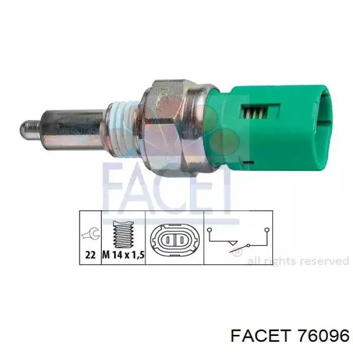 Czujnik włączania światła cofania Facet 76096 cena, od 11,12 USD