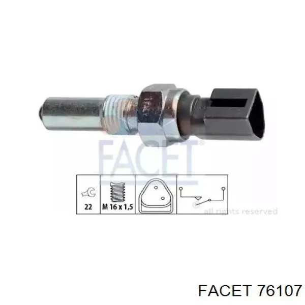 Czujnik włączania światła cofania Facet 76107 cena, od 14,98 USD
