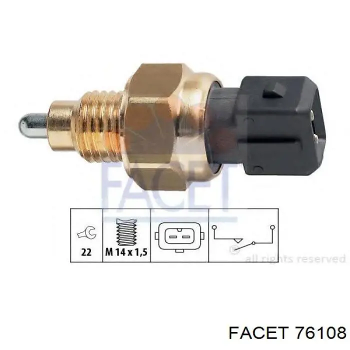 Czujnik włączania światła cofania Facet 76108 cena, od 10,79 USD