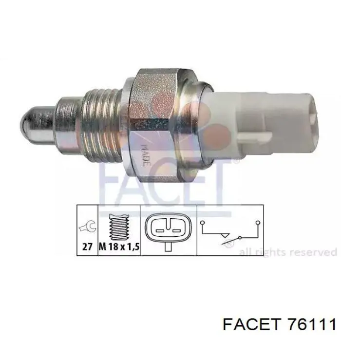 Czujnik włączania światła cofania Facet 76111 cena, od 13,63 USD