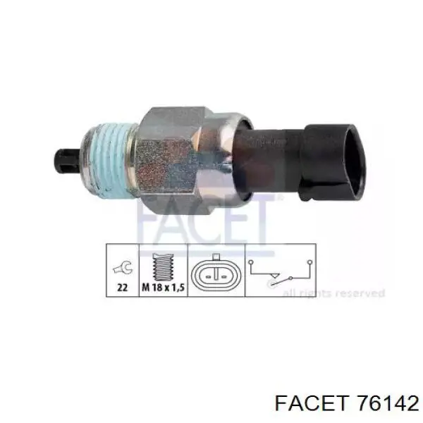 Czujnik włączania światła cofania Facet 76142 cena, od 12,86 USD