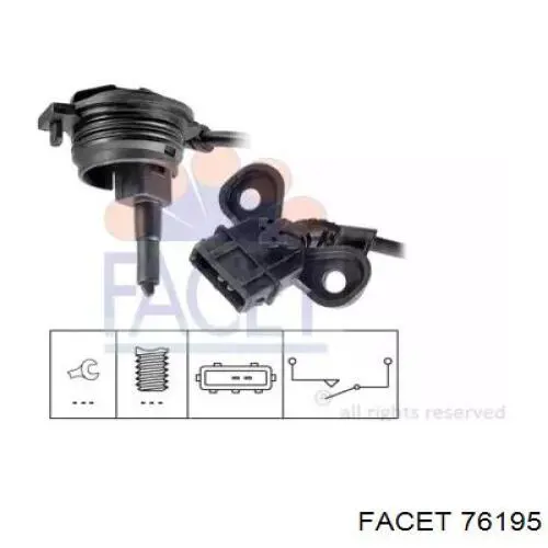 Czujnik włączania światła cofania Facet 76195 cena, od 18,04 USD