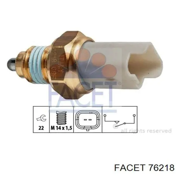 Czujnik włączania światła cofania Facet 76218 cena, od 11,04 USD