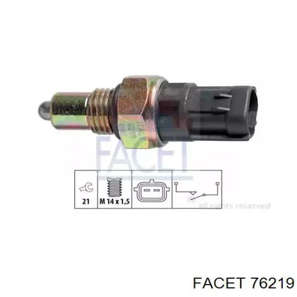 Czujnik włączania światła cofania Facet 76219 cena, od 12,59 USD