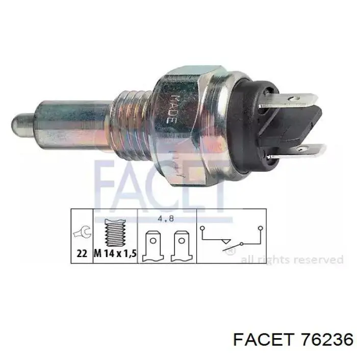 Do koszyka 76236 Facet Czujnik włączania światła cofania