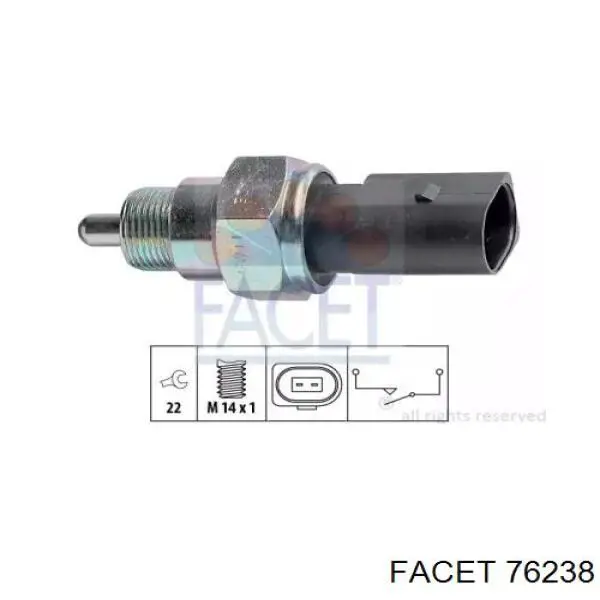 Czujnik włączania światła cofania Facet 76238 cena, od 11,79 USD