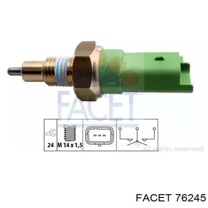 Czujnik włączania światła cofania Facet 76245 cena, od 16,12 USD