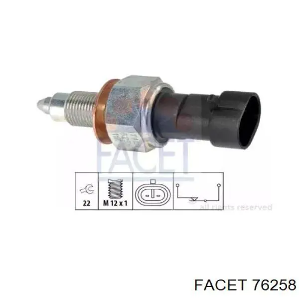 Czujnik włączania światła cofania 500335678 Iveco