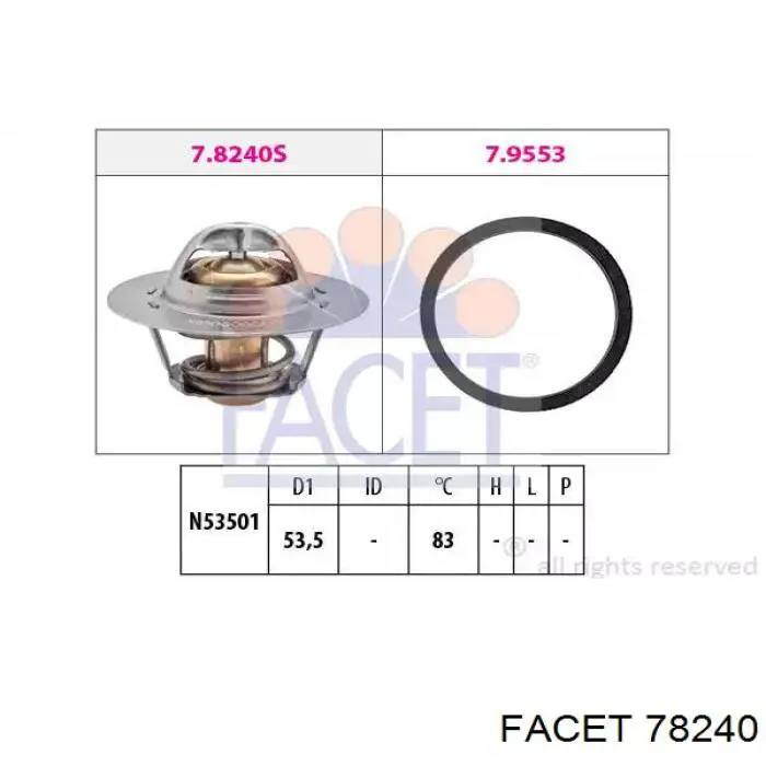 Do koszyka 1435061 Ford Termostat