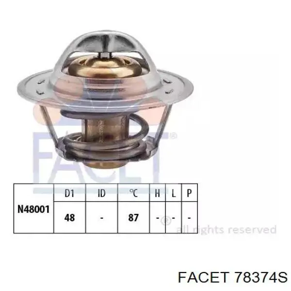 Termostat Facet 78374S cena, od 8,78 USD