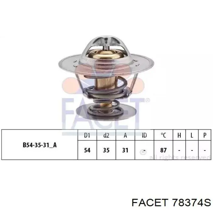 Do koszyka 78374S Facet Termostat