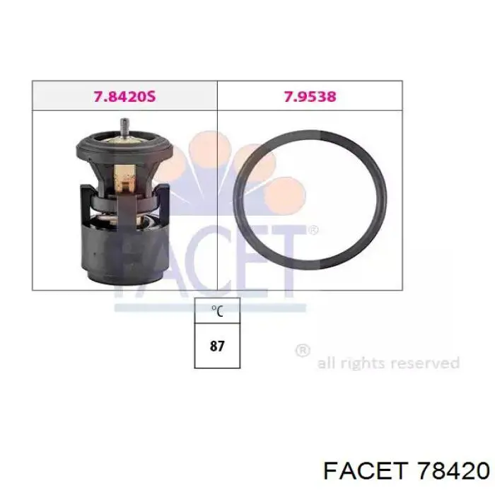 Termostat Facet 78420 cena, od 9,89 USD