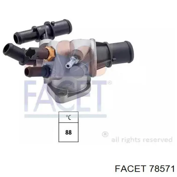 Termostat Facet 78571 cena, od 55,67 USD