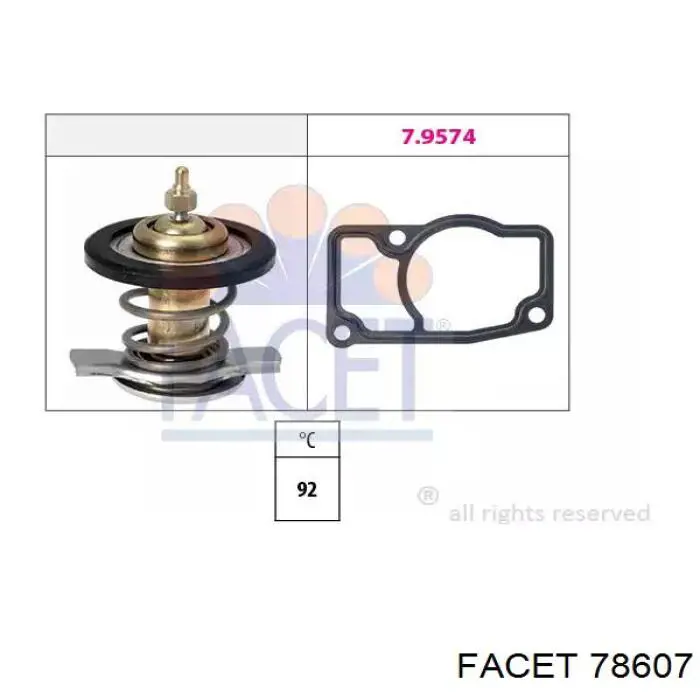 Obudowa termostatu Facet 78607 cena, od 27,53 USD