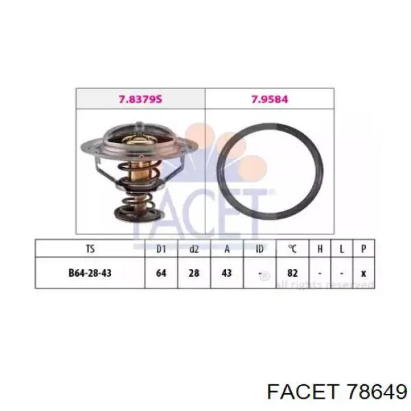 Termostat Facet 78649 cena, od 28,19 USD