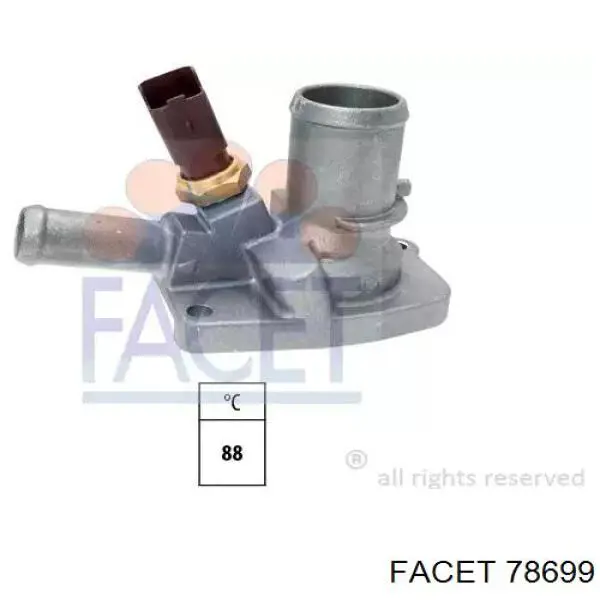 Do koszyka 78699 Facet Obudowa termostatu