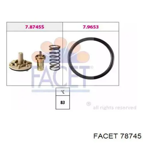 Termostat Facet 78745 cena, od 20,70 USD