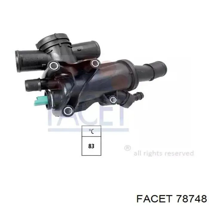Obudowa termostatu Facet 78748 cena, od 45,42 USD