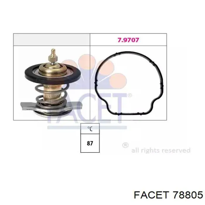 Termostat Facet 78805 cena, od 45,73 USD