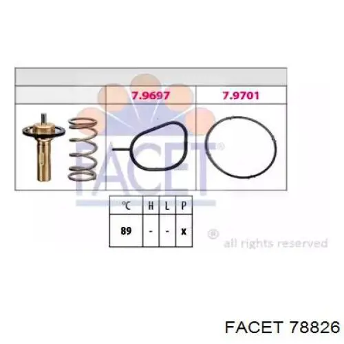 78826 Facet obudowa termostatu