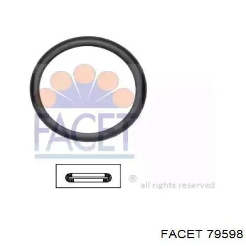 Do koszyka V25991744 Vemo Uszczelka termostatu