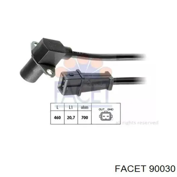 Do koszyka 90030 Facet Czujnik położenia wałka rozrządu