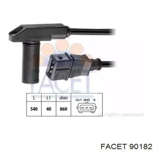 Do koszyka 7788905 Fiat/Alfa/Lancia Czujnik położenia wału korbowego