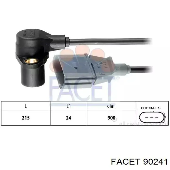 Czujnik położenia wału korbowego Facet 90241 cena, od 15,46 USD