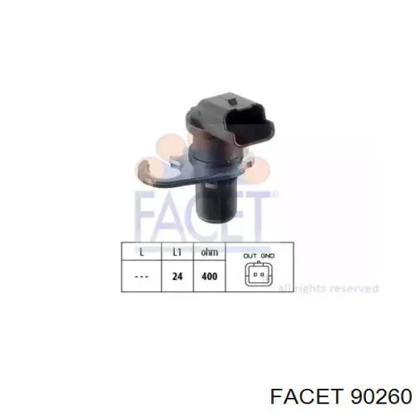 Do koszyka 19207N Peugeot/Citroen Czujnik położenia wału korbowego