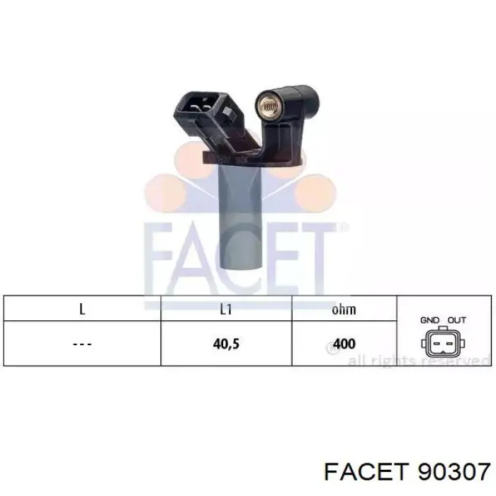 Czujnik położenia wału korbowego Facet 90307 cena, od 23,18 USD