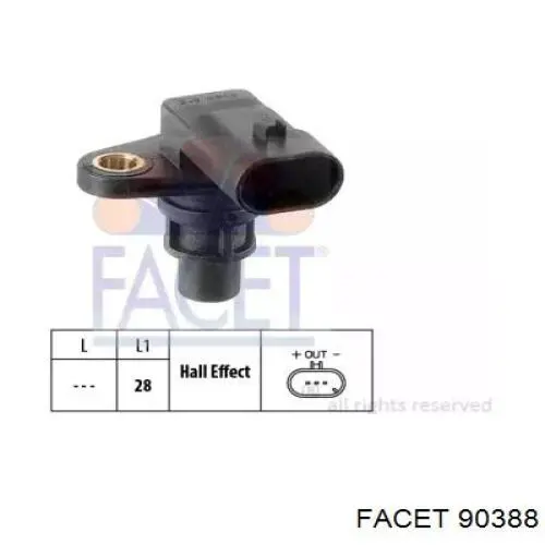 Czujnik położenia wałka rozrządu Facet 90388 cena, od 63,20 USD