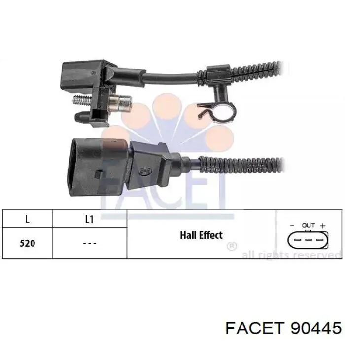 Czujnik położenia wału korbowego 030957147B VAG