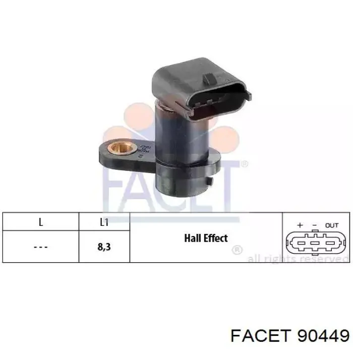 Czujnik położenia wałka rozrządu 25337265 General Motors
