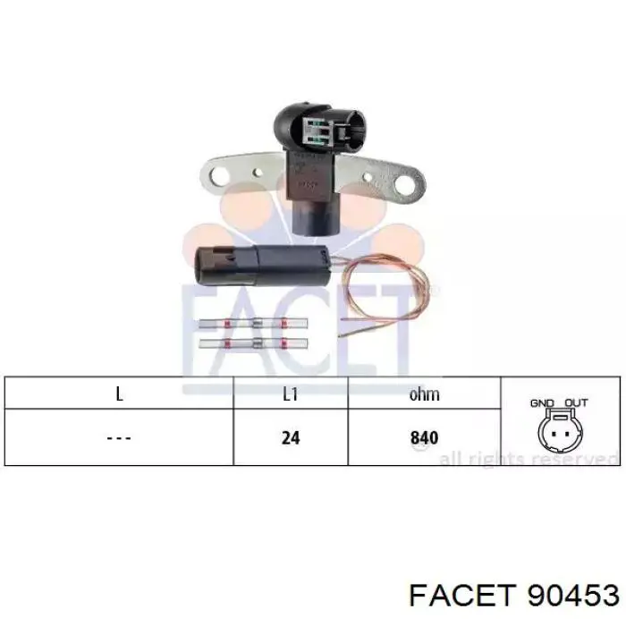Czujnik położenia wałka rozrządu Facet 90453 cena, od 17,96 USD