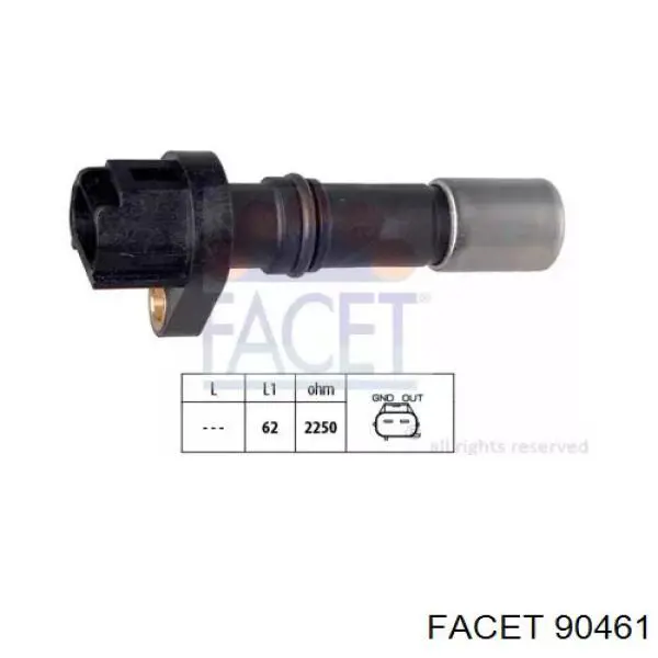 Czujnik położenia wału korbowego Facet 90461 cena, od 28,13 USD
