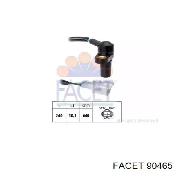 Czujnik prędkości Facet 90465 cena, od 39,59 USD