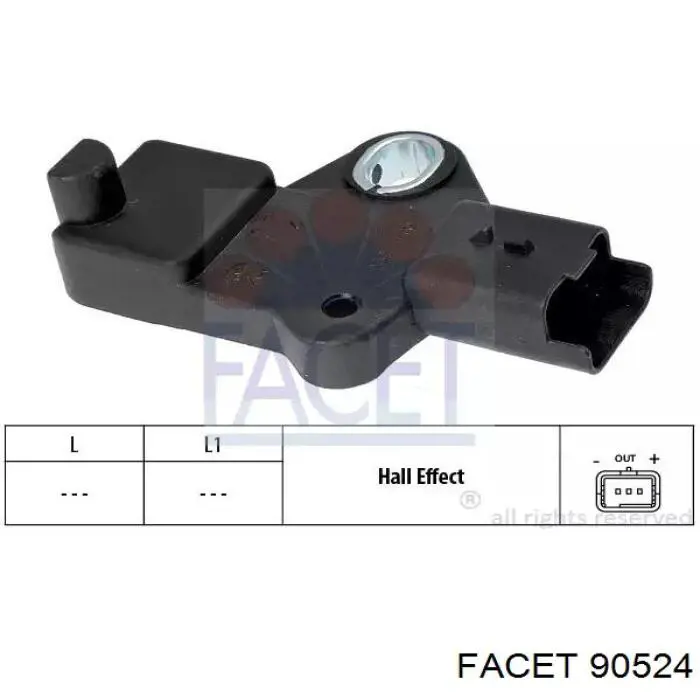 Czujnik położenia wału korbowego Facet 90524 cena, od 23,99 USD