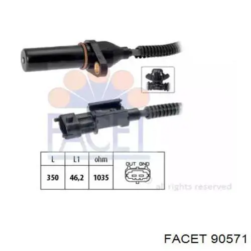 Do koszyka KB0520OEM Korea (oem) Czujnik położenia wału korbowego