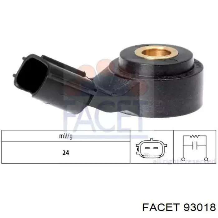 Czujnik stukowy (czujnik spalania stukowego) Facet 93018 cena, od 29,73 USD