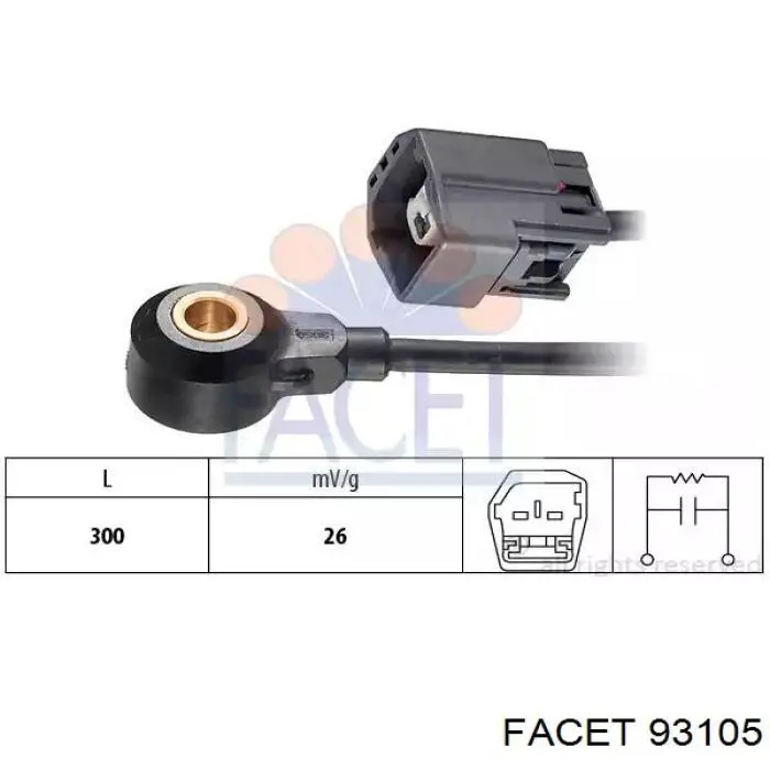 Czujnik stukowy (czujnik spalania stukowego) Facet 93105 cena, od 28,88 USD