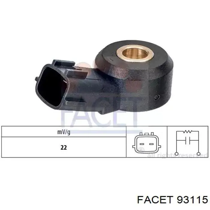 Do koszyka 55269065 Fiat/Alfa/Lancia Czujnik stukowy (czujnik spalania stukowego)