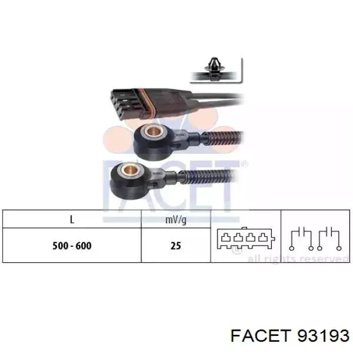 Czujnik stukowy (czujnik spalania stukowego) Facet 93193 cena, od 47,26 USD