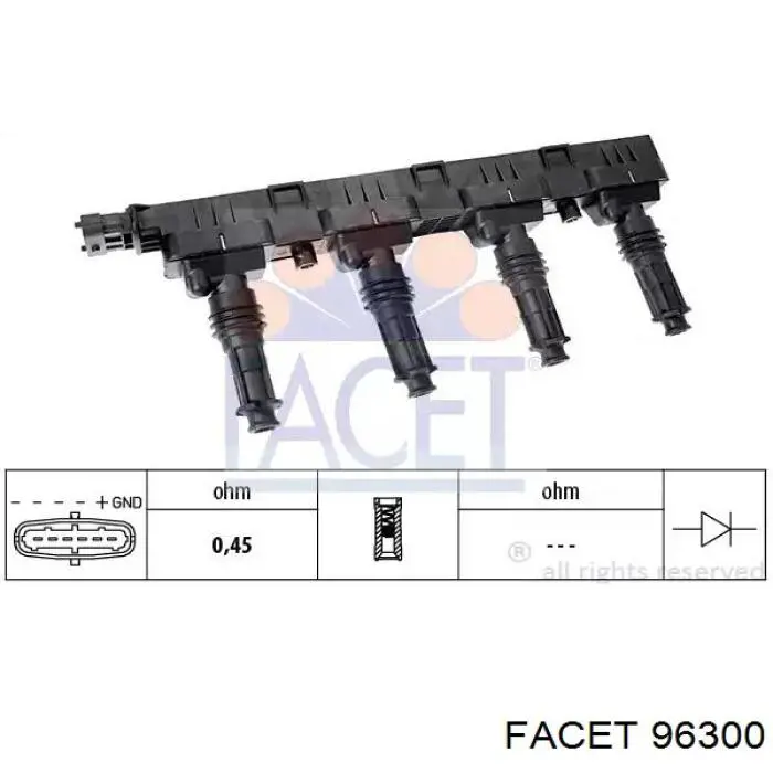 Cewka zapłonowa Facet 96300 cena, od 76,94 USD