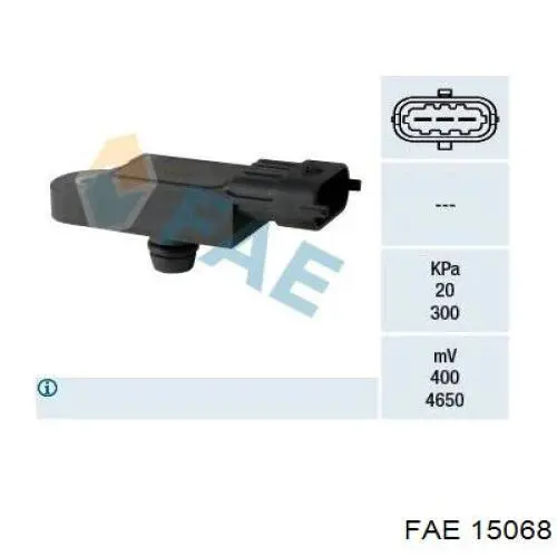 Czujnik ciśnienia w kolektorze ssącym, MAP FAE 15068 cena, od 49,67 USD